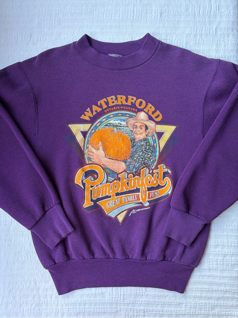 Vintage 90’s Children’s Waterford Pumpkinfest Purple Crewneck Sweater